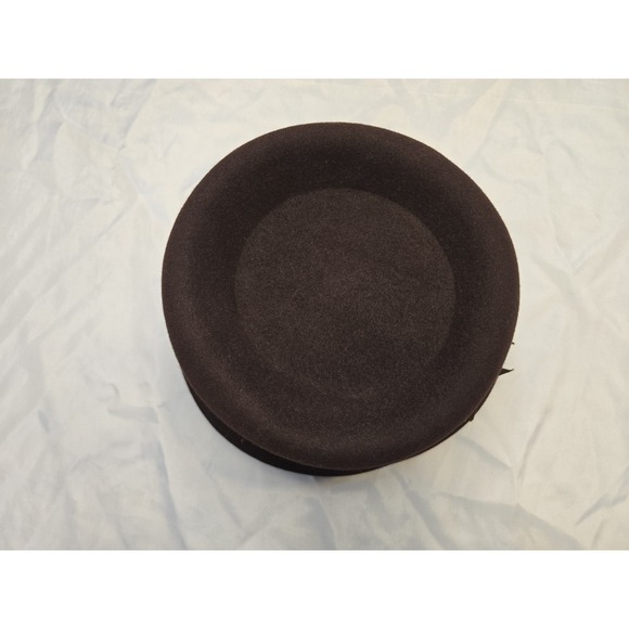 Vtg Stetson Fifth Avenue Womens‎ Cloche Hat 22.5 Brown Wool Felt Ribbon Luxury main image 10